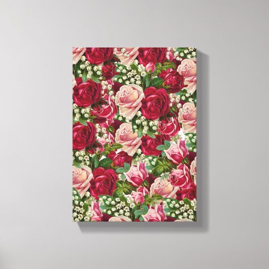 Stretched Canvas Print Moederdag Floral (Voorkant)