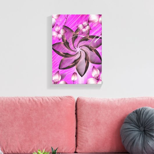 Stretched Canvas Print Moederdag Floral (Insitu (Woonkamer))
