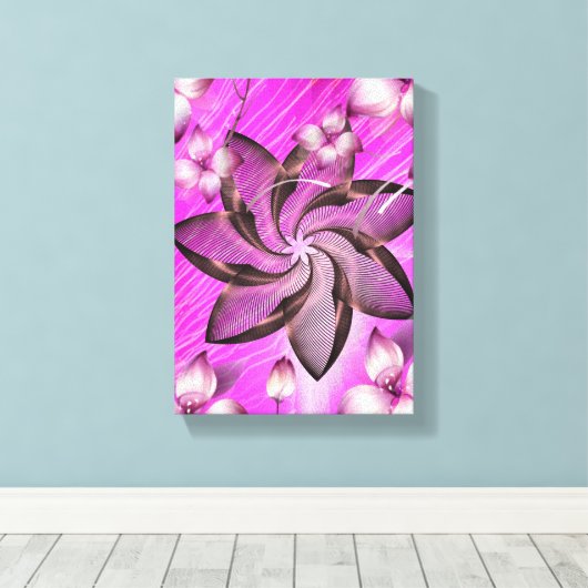 Stretched Canvas Print Moederdag Floral (Insitu (Houten vloer))