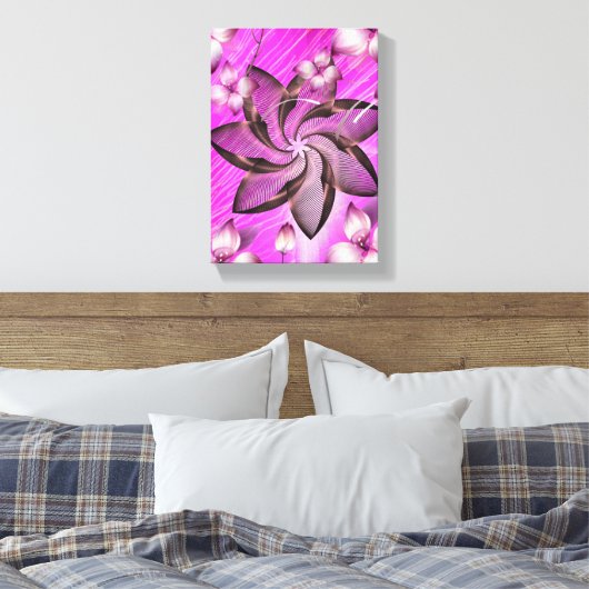 Stretched Canvas Print Moederdag Floral (Insitu (Slaapkamer))