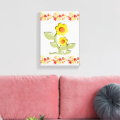 Stretched Canvas Print Moederdag Floral (Insitu (Woonkamer))