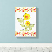 Stretched Canvas Print Moederdag Floral (Insitu (Houten vloer))