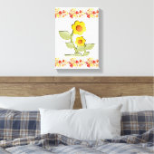 Stretched Canvas Print Moederdag Floral (Insitu (Slaapkamer))