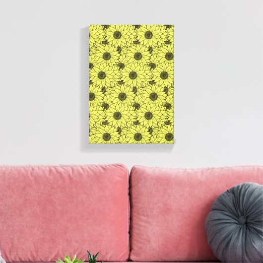 Stretched Canvas Print Moederdag Floral (Insitu (Woonkamer))