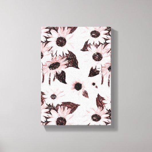 Stretched Canvas Print Moederdag Floral (Voorkant)