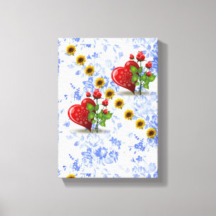 Stretched Canvas Print Moederdag Floral