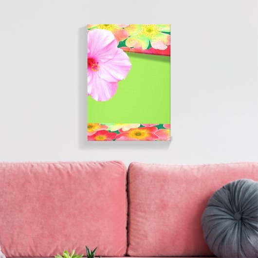 Stretched Canvas Print Moederdag Floral (Insitu (Woonkamer))