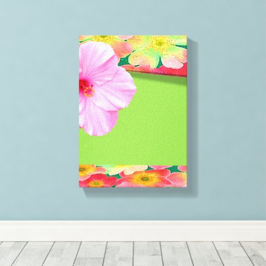 Stretched Canvas Print Moederdag Floral (Insitu (Houten vloer))