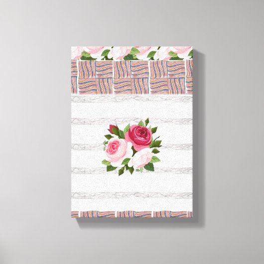 Stretched Canvas Print Moederdag Floral (Voorkant)