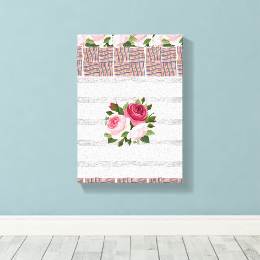 Stretched Canvas Print Moederdag Floral (Insitu (Houten vloer))