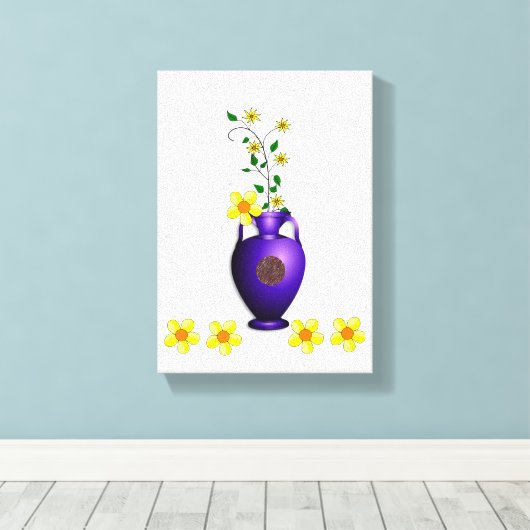 Stretched Canvas Print Moederdag Floral (Insitu (Houten vloer))