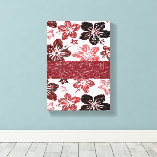 Stretched Canvas Print Moederdag Floral (Insitu (Houten vloer))