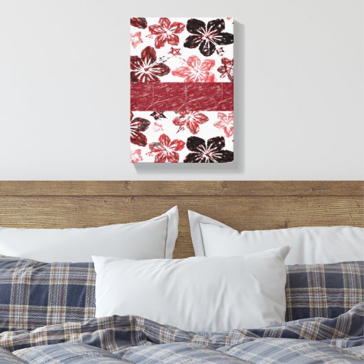 Stretched Canvas Print Moederdag Floral (Insitu (Slaapkamer))