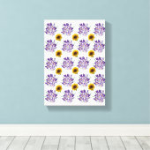 Stretched Canvas Print Moederdag Floral (Insitu (Houten vloer))