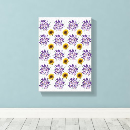 Stretched Canvas Print Moederdag Floral (Insitu (Houten vloer))
