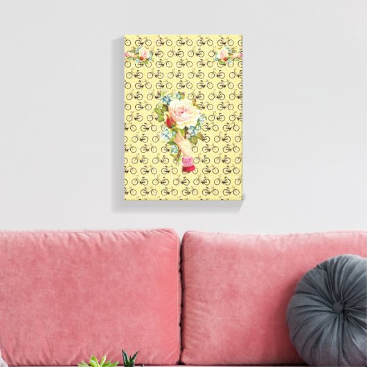 Stretched Canvas Print Moederdag Floral (Insitu (Woonkamer))