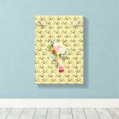 Stretched Canvas Print Moederdag Floral (Insitu (Houten vloer))