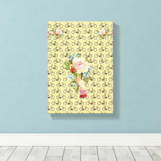 Stretched Canvas Print Moederdag Floral (Insitu (Houten vloer))
