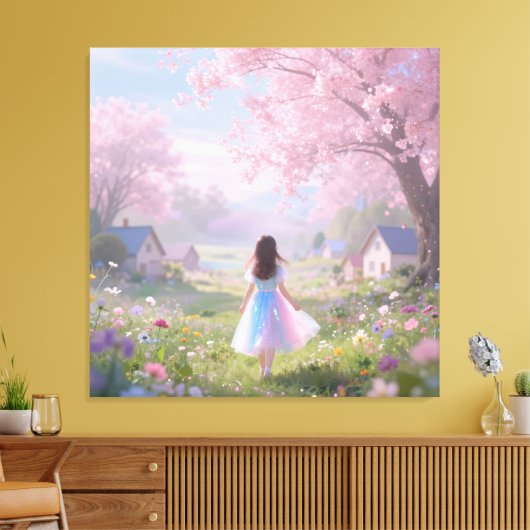 Stretched Canvas Print quiet Beauty (Insitu (Woonkamer))