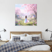 Stretched Canvas Print quiet Beauty (Insitu (Slaapkamer))