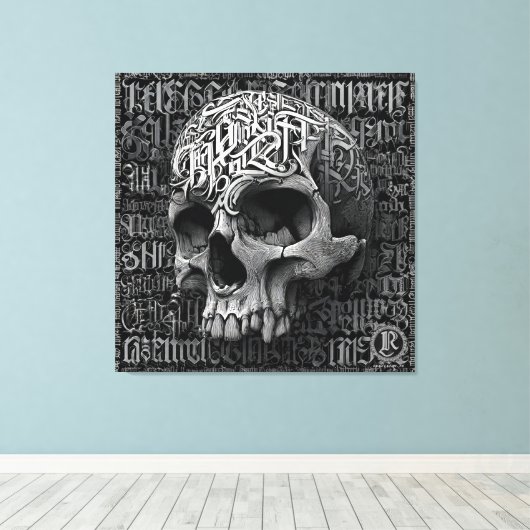 Stretched Canvas Print Rebellion 78 Art (Insitu (Houten vloer))