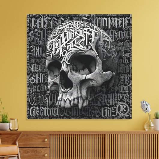 Stretched Canvas Print Rebellion 78 Art (Insitu (Woonkamer))