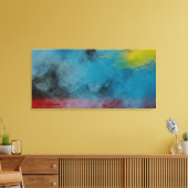 Stretched Canvas Print Space smoke (Insitu (Woonkamer))
