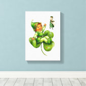 Stretched Canvas print St. Patrick's Day (Insitu (Houten vloer))