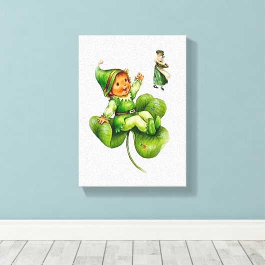 Stretched Canvas print St. Patrick's Day (Insitu (Houten vloer))