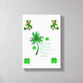 Stretched Canvas print St. Patrick's Day (Voorkant)