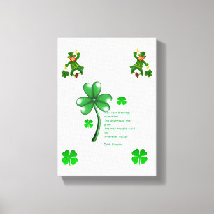 Stretched Canvas print St. Patrick's Day
