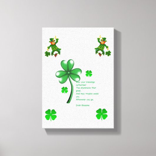 Stretched Canvas print St. Patrick's Day (Voorkant)