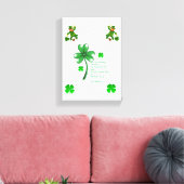 Stretched Canvas print St. Patrick's Day (Insitu (Woonkamer))