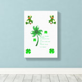Stretched Canvas print St. Patrick's Day (Insitu (Houten vloer))