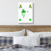 Stretched Canvas print St. Patrick's Day (Insitu (Slaapkamer))