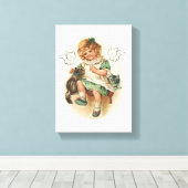 Stretched Canvas print St. Patrick's Day (Insitu (Houten vloer))