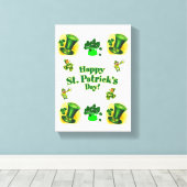 Stretched Canvas print St. Patrick's Day (Insitu (Houten vloer))