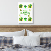 Stretched Canvas print St. Patrick's Day (Insitu (Slaapkamer))