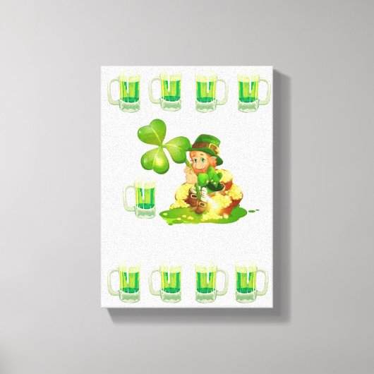 Stretched Canvas print St. Patrick's Day (Voorkant)