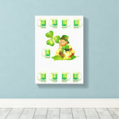 Stretched Canvas print St. Patrick's Day (Insitu (Houten vloer))