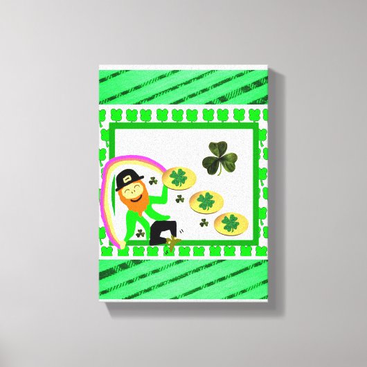 Stretched Canvas print St. Patrick's Day (Voorkant)