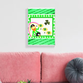 Stretched Canvas print St. Patrick's Day (Insitu (Woonkamer))