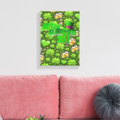 Stretched Canvas print St. Patrick's Day (Insitu (Woonkamer))