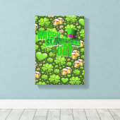 Stretched Canvas print St. Patrick's Day (Insitu (Houten vloer))