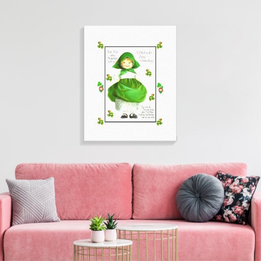 Stretched Canvas print St. Patrick's Day (Insitu (Woonkamer))