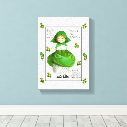 Stretched Canvas print St. Patrick's Day (Insitu (Houten vloer))