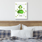 Stretched Canvas print St. Patrick's Day (Insitu (Slaapkamer))