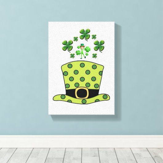 Stretched Canvas print St. Patrick's Day (Insitu (Houten vloer))