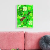 Stretched Canvas print St. Patrick's Day (Insitu (Woonkamer))