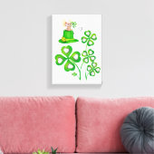 Stretched Canvas print St. Patrick's Day (Insitu (Woonkamer))